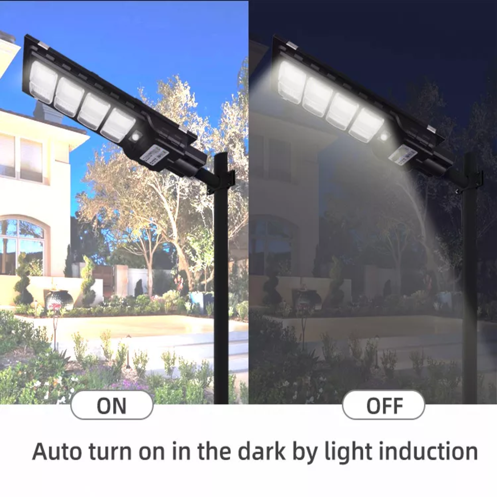 Lampione stradale solare automatico da giardino 800w
